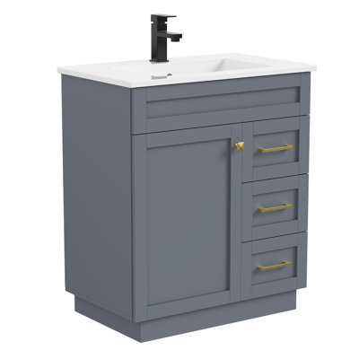 Modern Resin 30" Bathroom Vanity Top