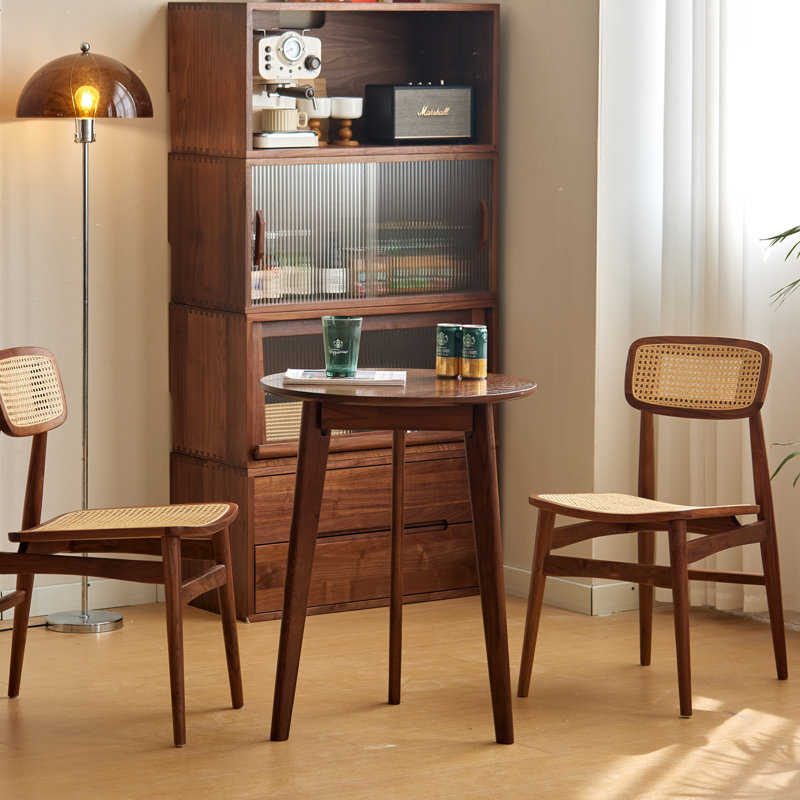 Oak Round Solid Wood Dining Table