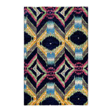 Contemporary One-of-a-Kind Rectangle 4'1" X 6'2" Hand Knotted Area Rug