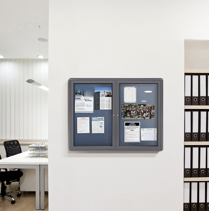 Tableau d’affichage mural Ovation, Gris, Gris