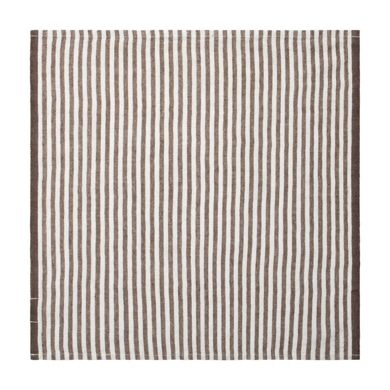 Adamsburg Linen Square Napkins, Walnut
