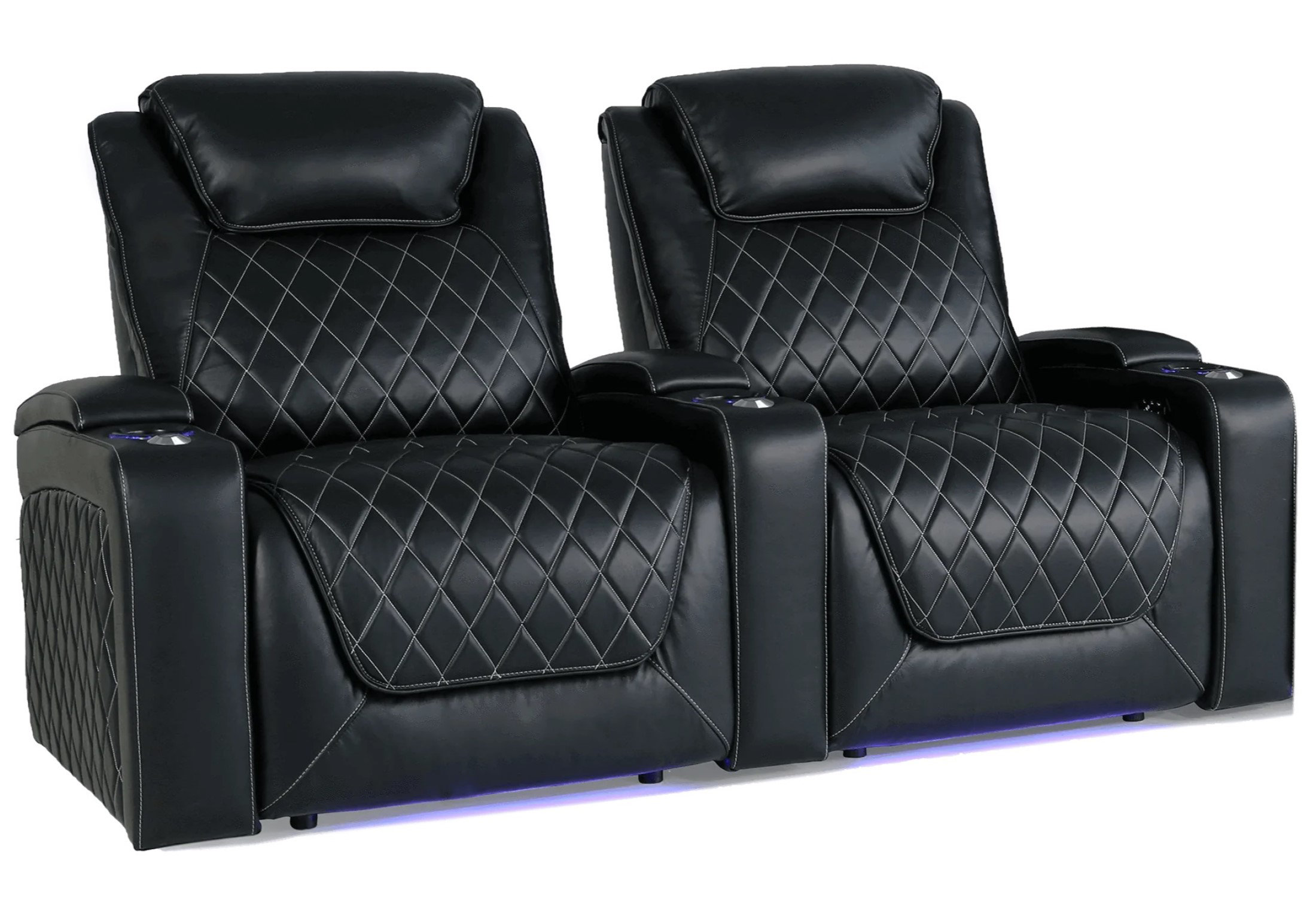 Valencia Theater Seating Oslo 72'' Wide Genuine Leather Power Recliner ...
