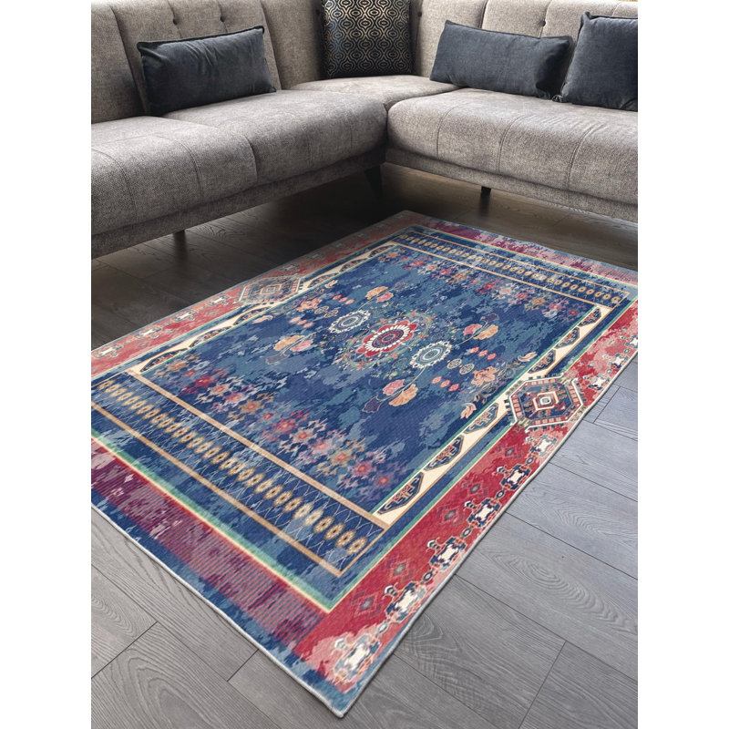 Tapis en coton Sydnie, Tapis de couloir 3 pi 11 po x 13 pi 1 po