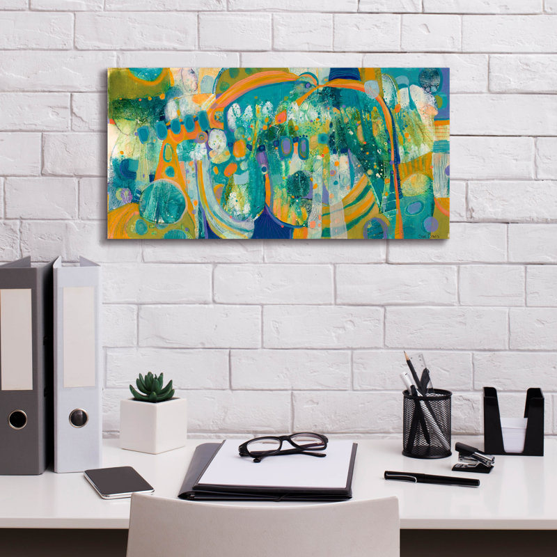  «Awakenings» par Sue Davis, art mural sur toile, 24 po x 12 po, H 12 po x l 24 po