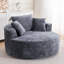 Fauteuil demi-tonneau pivotant Chenille-330589296