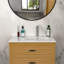 Comptoir de meuble-lavabo simple rectangulaire 32 po x 18 po blanc avec 1 trou de robinet et trop-plein (lavabo seulement), comptoir gauche spacieux pour un rangement pratique maximum