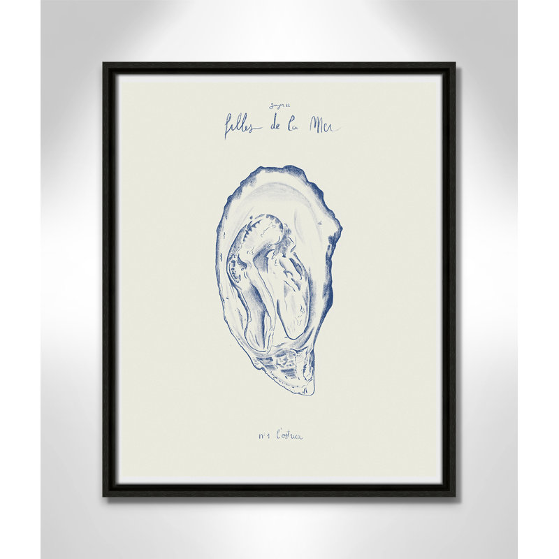 «Filles de la mer I» par Mora, H 21,5 po x l 17,5 po, Flottant espresso