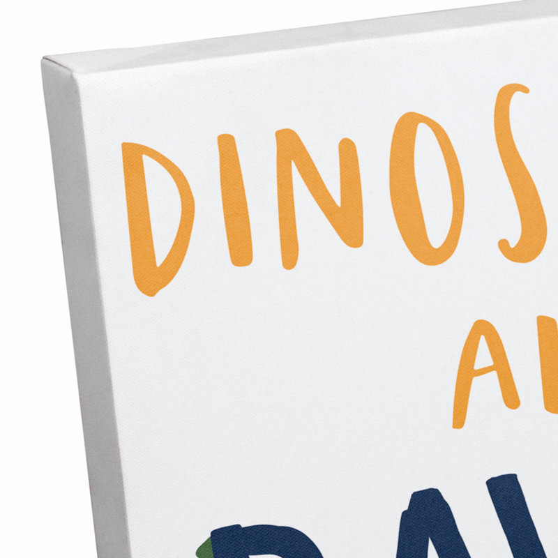 « dinosaurs », art sur toile isard Britt, Vert, H 14 po x l 11 po x P 1,25 po
