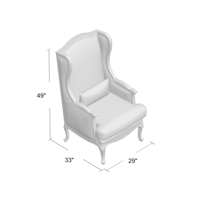 Linen Wingback Chair