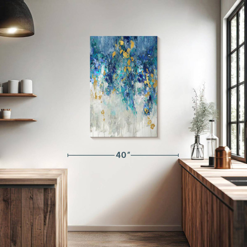 Avery Cascading Blues I, H 36 po x l 24 po