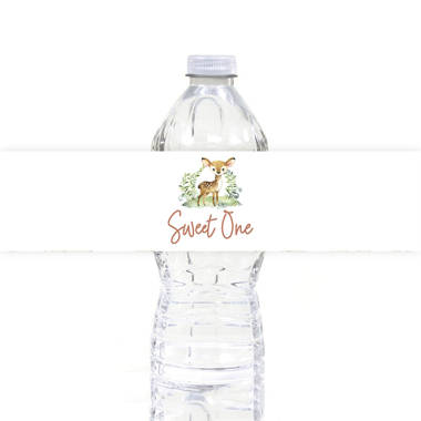 Welcome To Our Tribe Baby Shower Water Bottle Labels  Stork Baby Gift  Baskets –