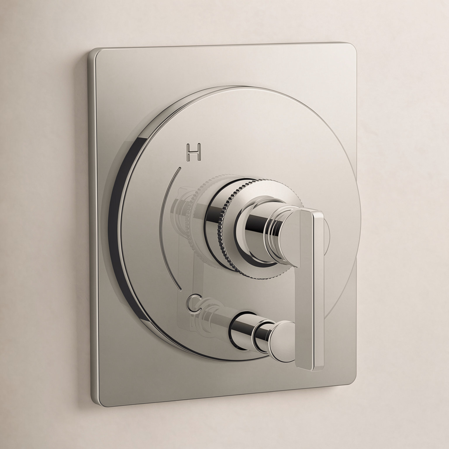 Castia Rite-Temp Valve Trim with Diverter, Vibrant Brushed Nickel
