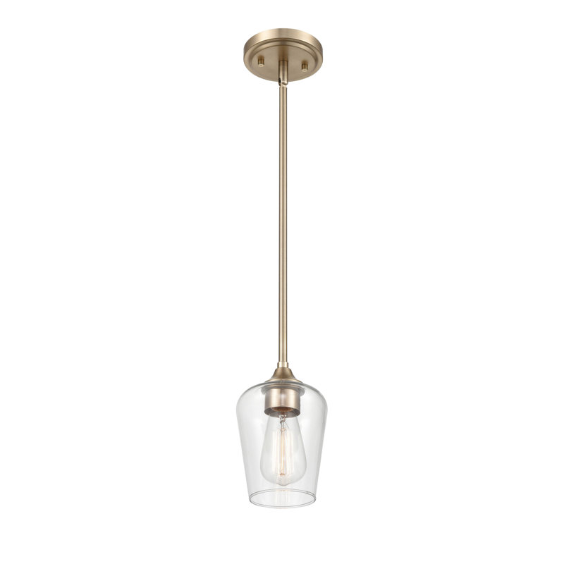 Luminaire suspendu à pot 1 lumière Scarlett-Leigh, H 62 po x l 5 po x P 5 po