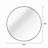 30" Metal Framed Round Bathrrom Mirror For Wall-227626793-227626792