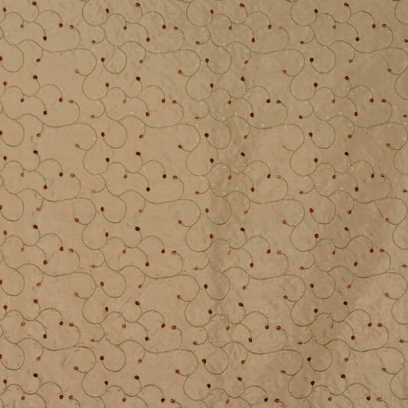 Tissu floral/feuillage Premier, Brun
