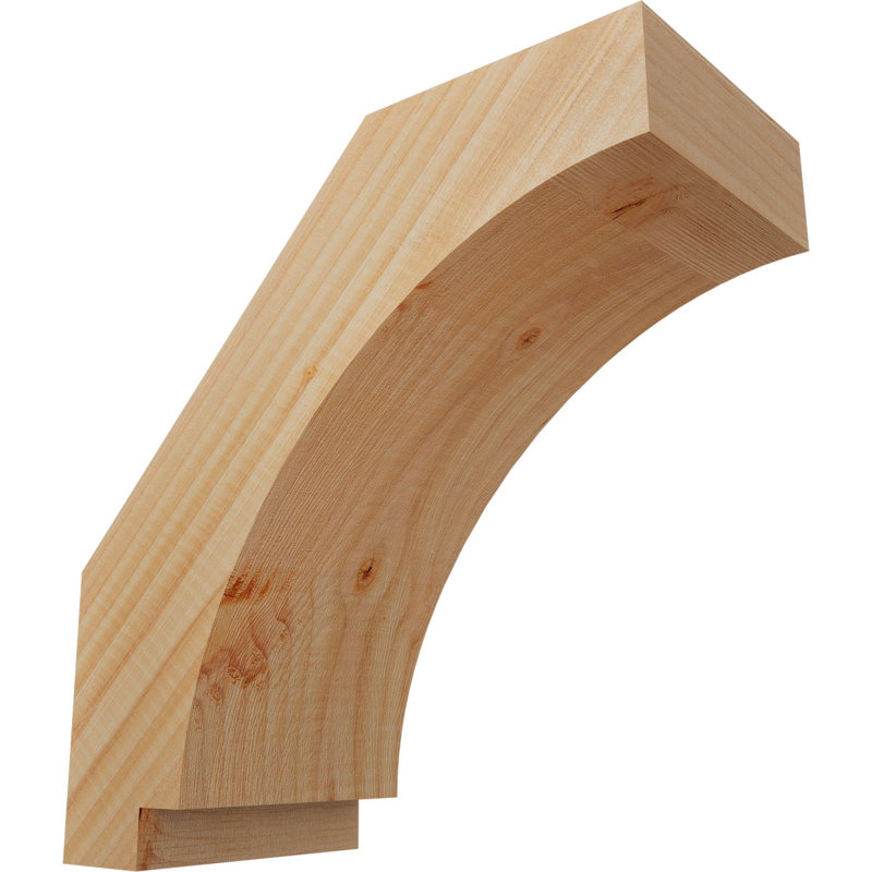 Attelle impériale du genou, Sapin de Douglas, Lisse, H 12 po x l 5,5 po x P 12 po