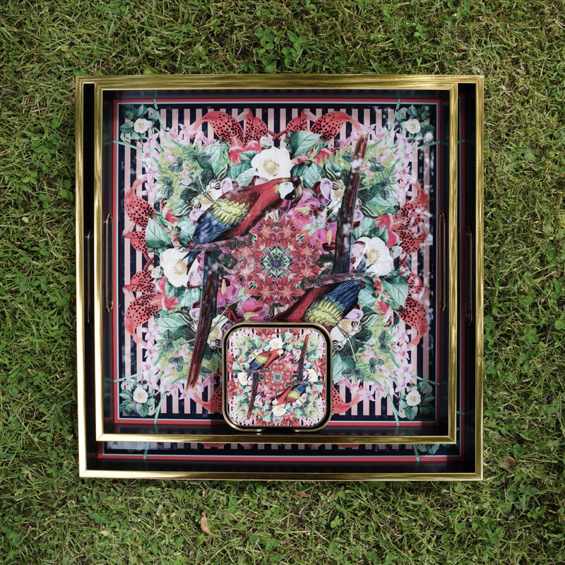 Flower Bomb Square Tray Set - MYRTLE & MARY