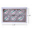3.15'' Striped Glass Christmas Ball Ornament