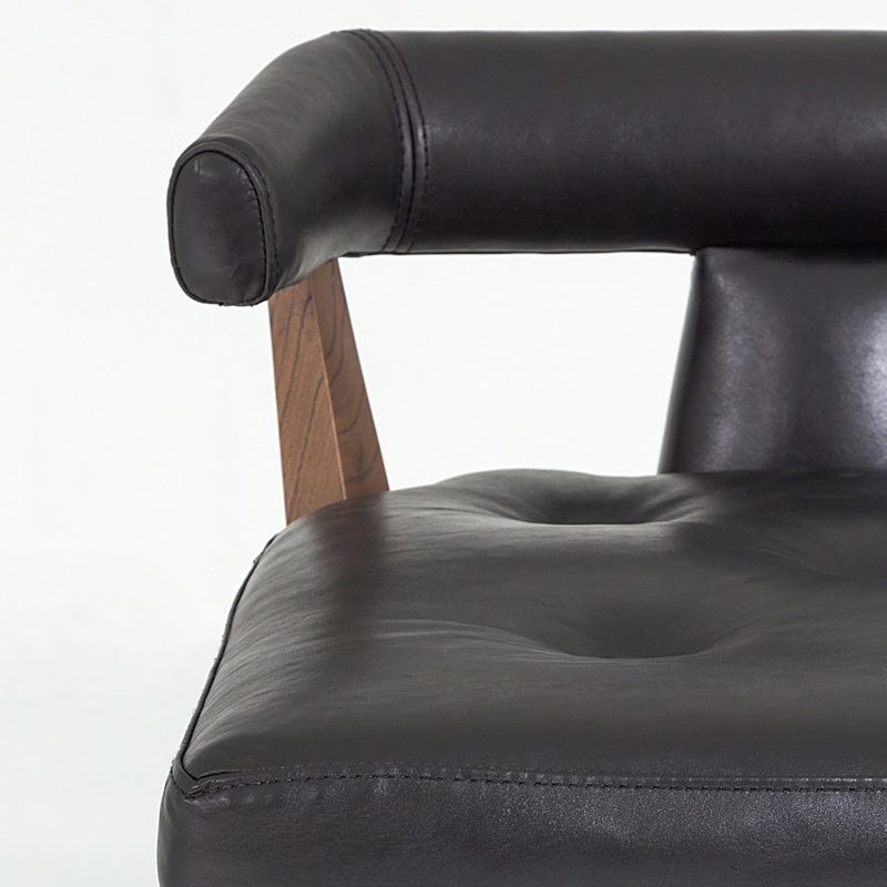 Moderno Stool, Black, Bar Stool (31" Seat Height)
