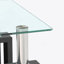 Table basse moderne en verre trempé, table de bout, table carrée-1455905714