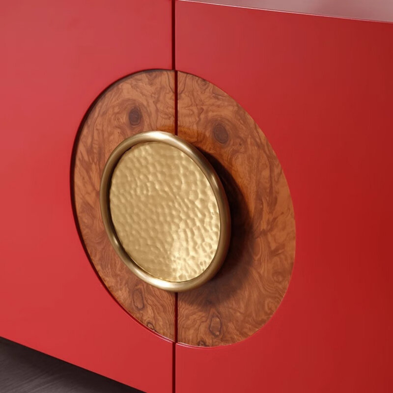 Simple Red Sideboard