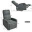 Fauteuil de cinéma maison inclinable manuel moderne, inclinable réglable pour le salon
