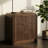 19.6'' W Walnut Three-Drawer Dresser, Rechargeable Nightstand, Set Of 2-498751547-498751544