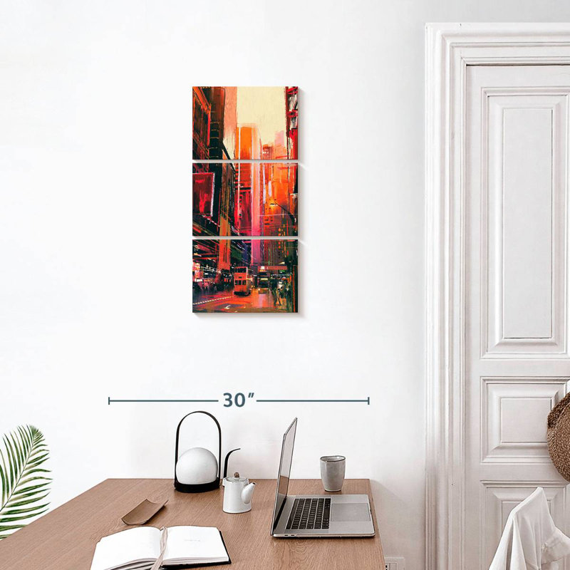 Rues de New York, H 27 po x l 12 po