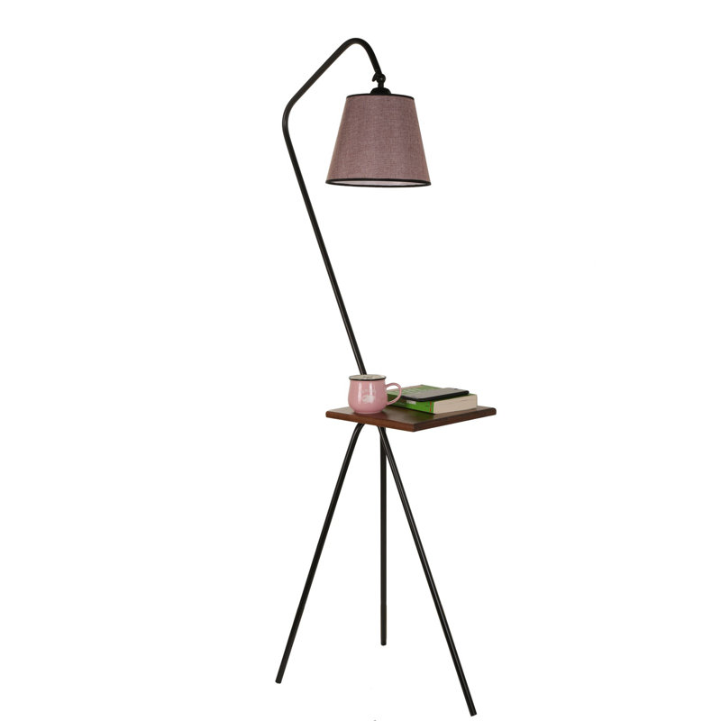Lampe de table sur pied 65 "Span, Rose cendré