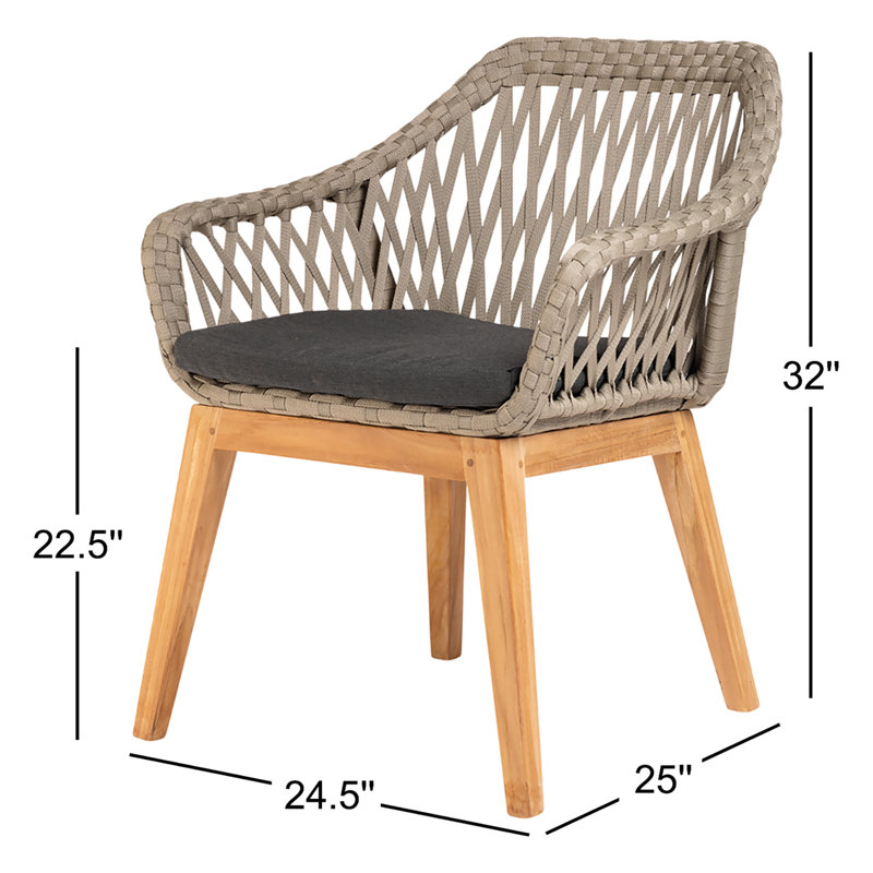 Rinki Outdoor Teak Dining Armchair