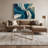 Lyrical Abstraction 84 Blue Canvas Wall Art-1410884053