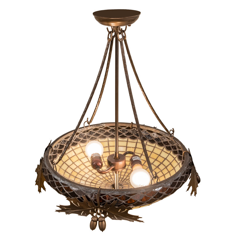 Llanas Glass Semi Flush Mount