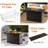 Amanjeet Rectangle Iron Natural Gas Fire Pit Table-2067526296