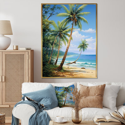 «Padowski Palm Trees Palms II», reproduction d'art sur toile
