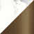 Glossy White/Bronze