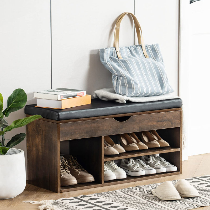 Shoe Storage Bench, Brown