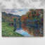 «The Small Arm of Jeufosse, Autumn, 1884zz», toile tendue avec châssis-769227558