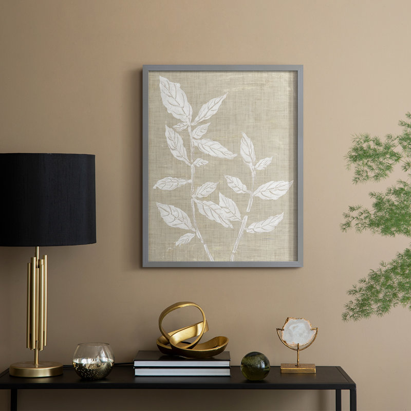 Autumn Romance I Framed Print - Solid Wood, 11" H x 9" W, Gray