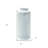 14" White Distressed Lattice Iron Floor Lantern Candle Holder