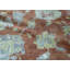 Wool Floral Area Rug in Rust/Blue