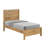 Hibir Rustic Solid Pinewood Bed Frame with Protective Top Trim, Modern Farmhouse Master Bedroom Platform Bed, Heavy-Duty Slat Support Base, No Box Spring Needed, Premium Style-123297192-123418553