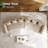 Boneless 157" Modern Curved Sectional Sofa Oversized Compression Sofa-1202000927