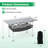Patio Folding Camping Table with Aluminum Roll-up Tabletop & Mesh Basket -1504206052