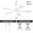52" Modern 5-blade Downrod Ceiling Fans With Lights And Remote-1060924660