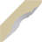2 1/4"H x 2 1/4"P x 3"F x 94 1/2"L Eris Smooth Crown Moulding