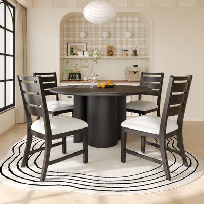 Upholstered Solid Wood Dining Chair