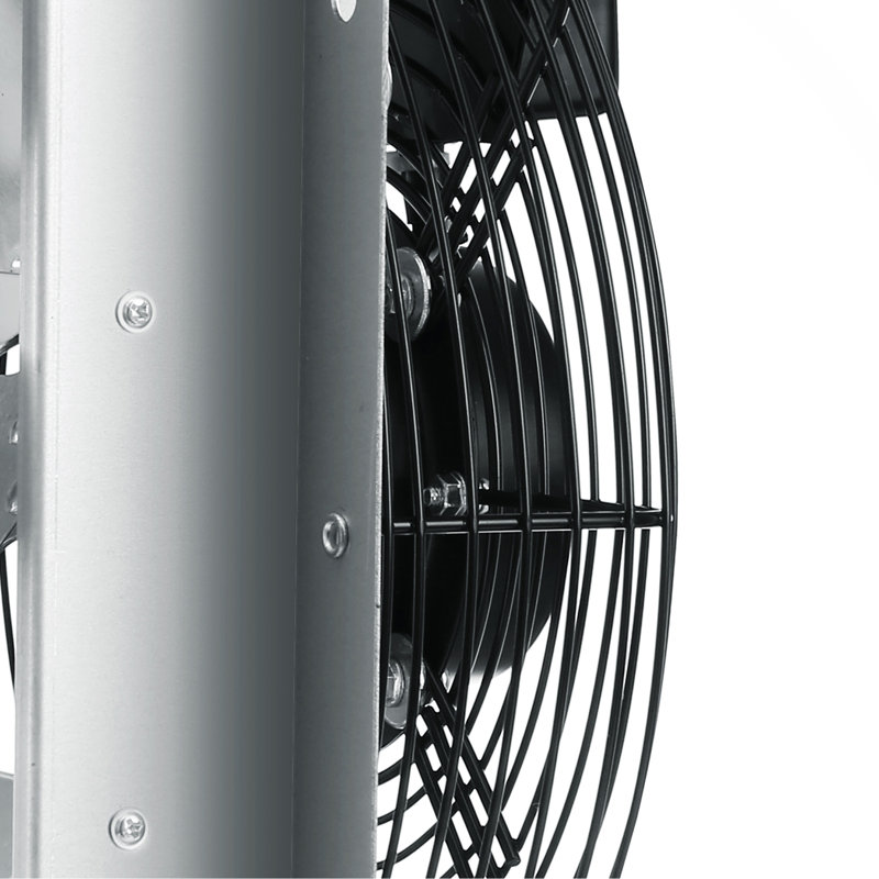 Ventilateur d'extraction à obturateur 10 po, 820 pi³ / min, ventilateur de grenier mural en aluminium avec moteur à courant alternatif, ventilation et refroidissement pour serres, garages, remises, magasins, FCC