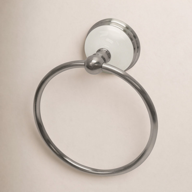 Kingston Brass Victorian Towel Ring, Brushed Nickel