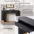 Modern Console Table With Vertical Ribbed Design - Compact Storage Functional Drawer
