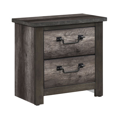 Table de chevet 2 pour chambre à coucher en gris - qualité de fabrication